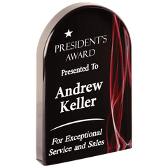 Red 8" Arch Vapor Acrylic