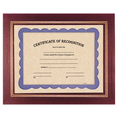 Burgundy 13 1/4" x 10 3/4" Certificate Holder