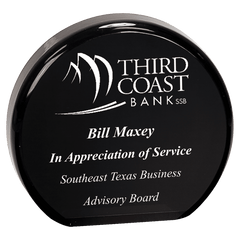 Black 4 1/2" Acrylic Circle