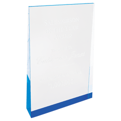 Blue 5" x 8" Acrylic Wedge