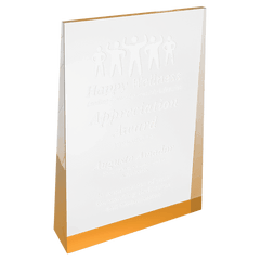 Gold 4 1/2" x 7" Acrylic Wedge