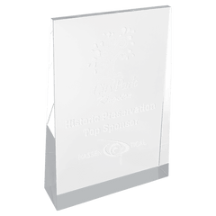 Silver 4" x 6" Acrylic Wedge