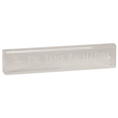 Clear 8" x 2" Acrylic Desk Wedge