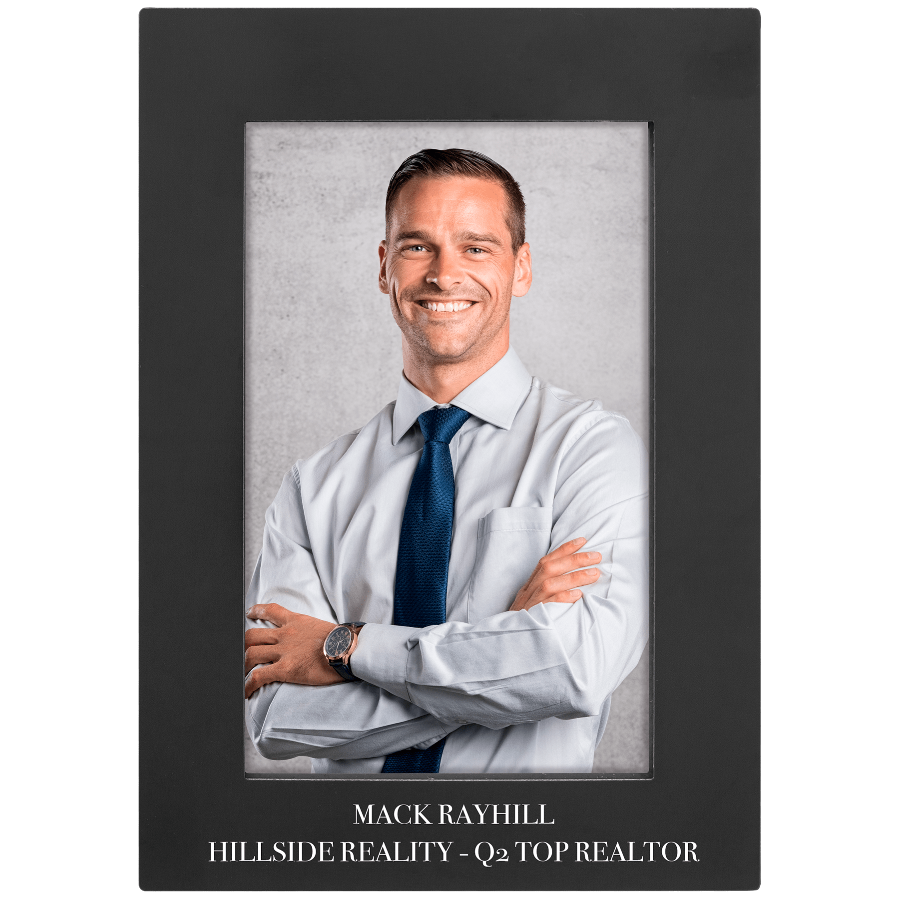 Black 4" x 6" Aluminum Photo Frame