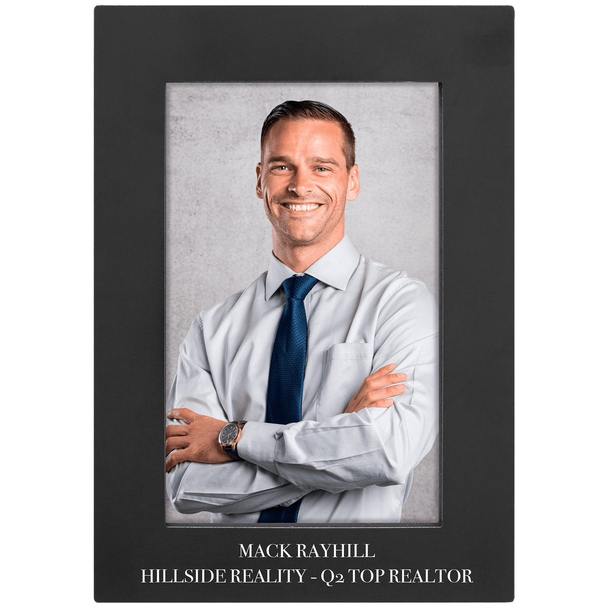 Black 4" x 6" Aluminum Photo Frame