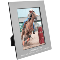 Gray 4" x 6" Aluminum Photo Frame