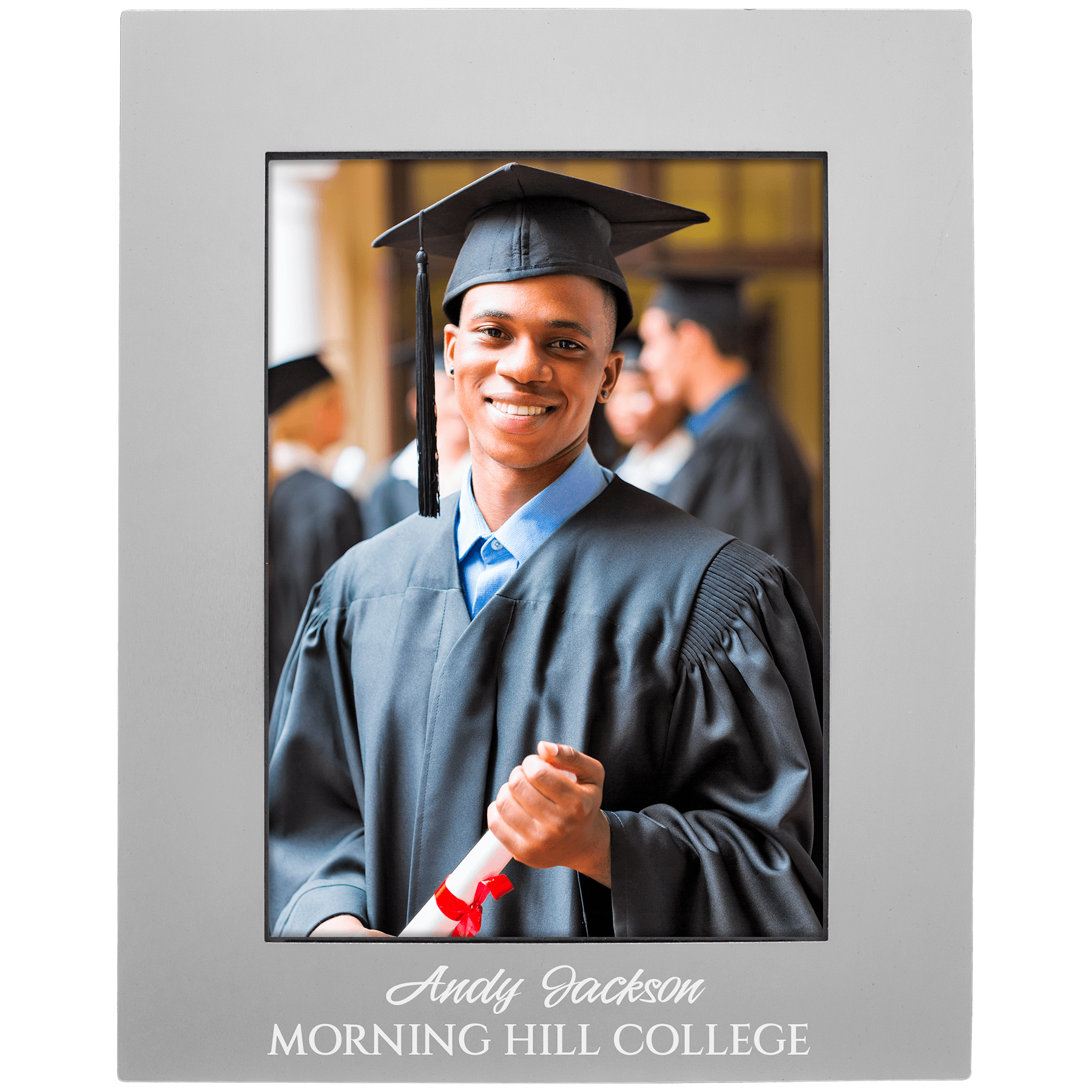 Gray 5" x 7" Aluminum Photo Frame