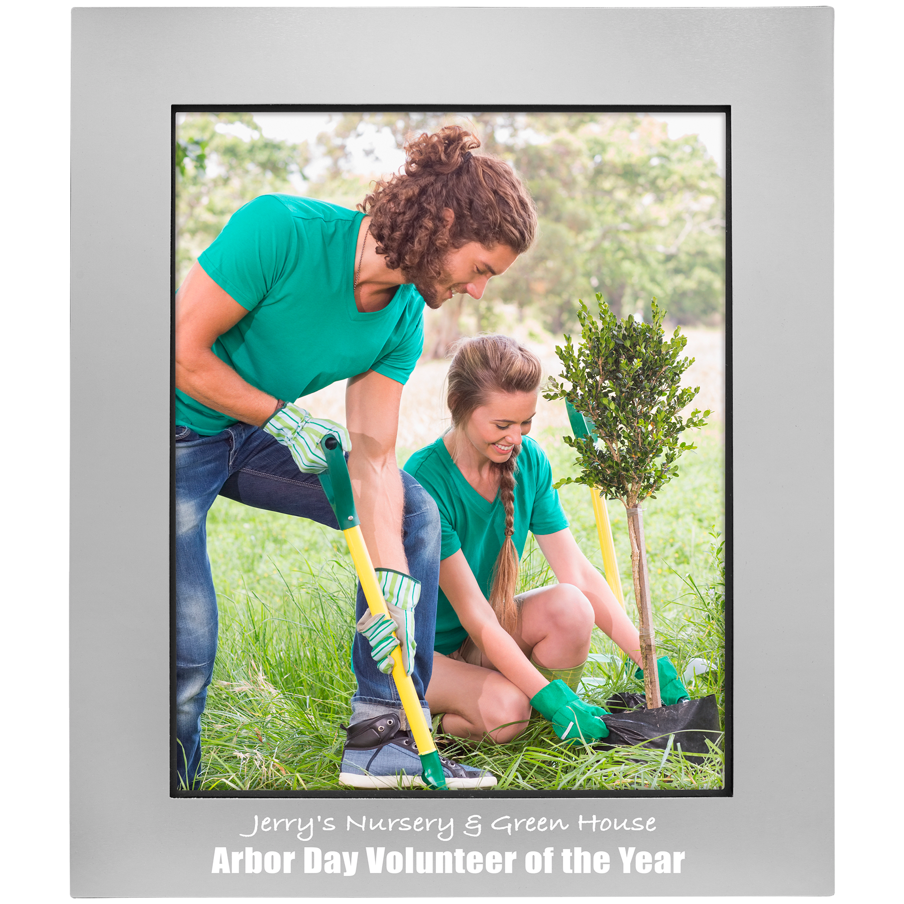 Gray 8" x 10" Aluminum Photo Frame