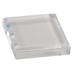 Clear 3" x 3" Acrylic Paperweight
