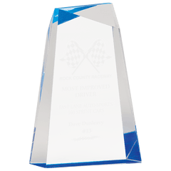 Blue 8" Facet Wedge Acrylic