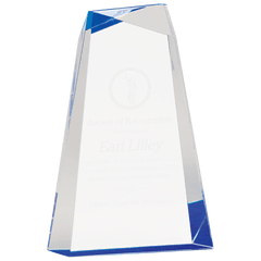 Blue 9" Facet Wedge Acrylic