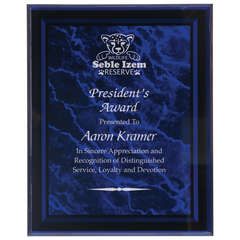 Purple Marble Border Clear 7" x 9" -Plaq Acrylic