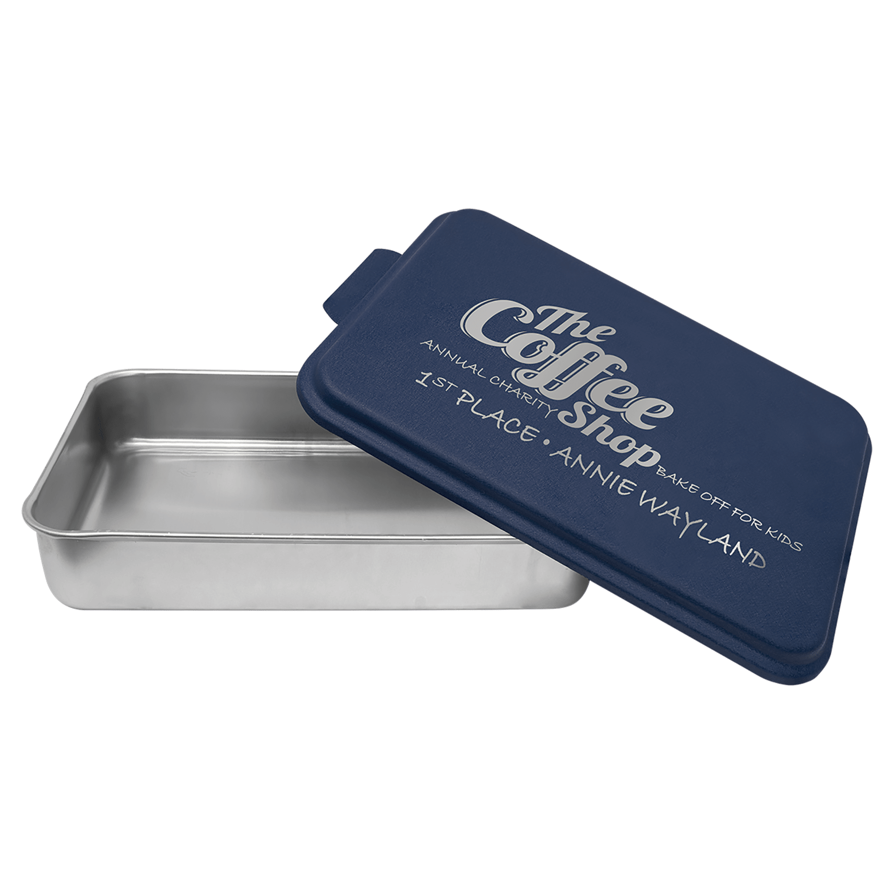 Navy Blue 9" x 13" Aluminum Cake Pan with Lid