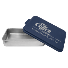 Navy Blue 9" x 13" Aluminum Cake Pan with Lid
