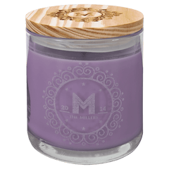 14 oz. Lavender Vanilla Candle in a Glass Holder with Wood Lid