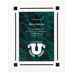 Green 8" x 10" Marble Acrylic Plaq