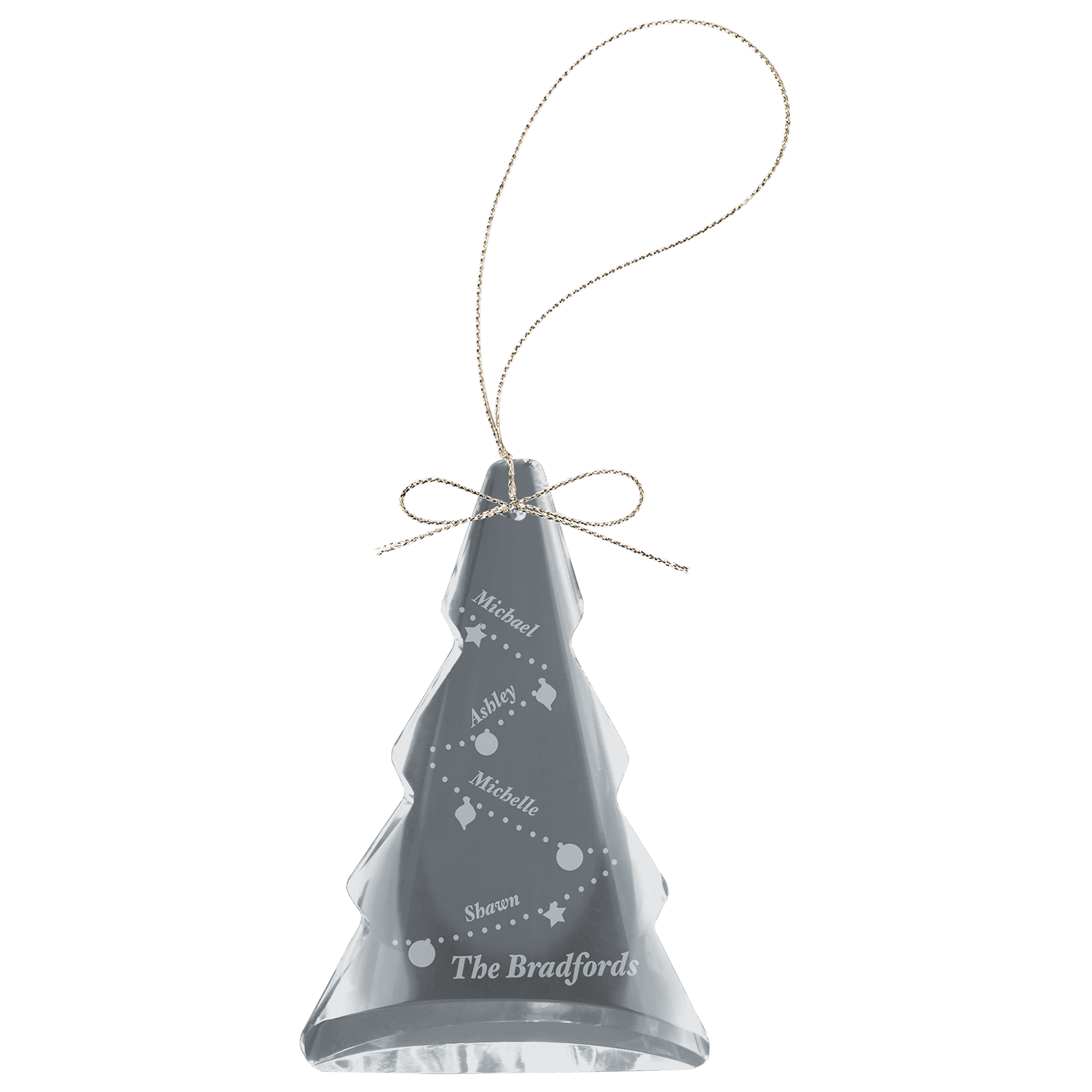 3" Crystal Tree Ornament