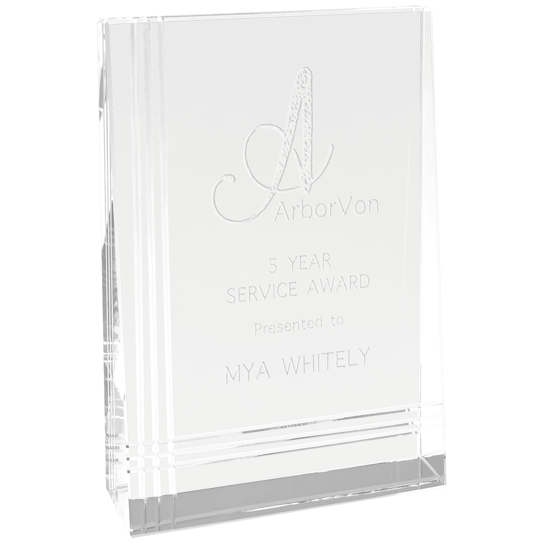 4" x 6" Crystal Wedge