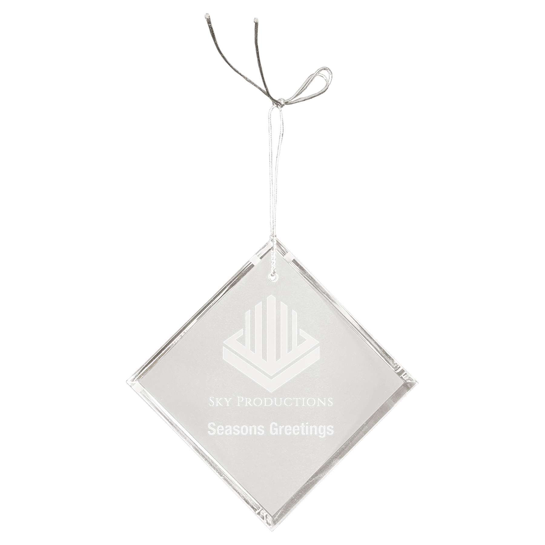 3" Crystal Diamond Ornament