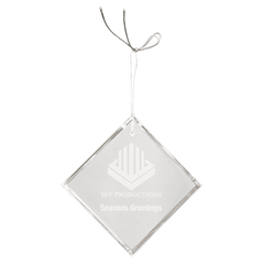 3" Crystal Diamond Ornament