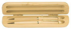 6 3/4" x 2" Maple 2-Pen Case (Case only, pen not included)