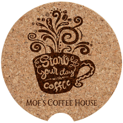 2 1/2" Cork Car Coaster