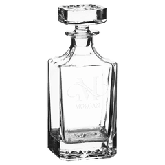 750ml Square Glass Decanter with Printed Gift Box