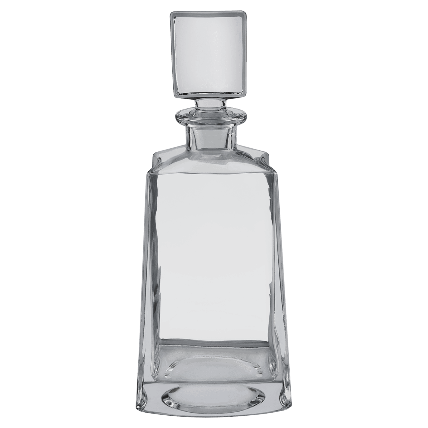 750mL 12" Tequila Decanter with Black Gift Box and Printed Paper Sleeve