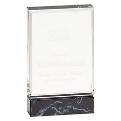 3" x 5" Black Fusion Acrylic