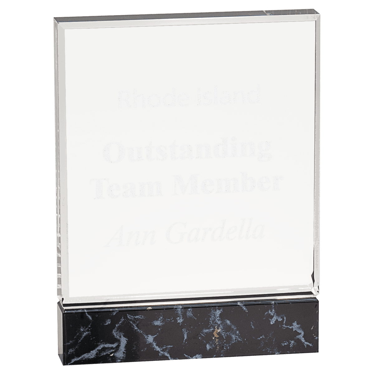 6" x 8" Black Fusion Acrylic