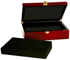 7 3/4" x 6 1/4" x 2 3/8" Rosewood Piano Finish Gift Box