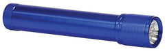 a 3/4" Blue 7-LED Laserable Flashlight