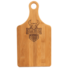 13 1/2" x 7" Bamboo Paddle Shape Cutting Board