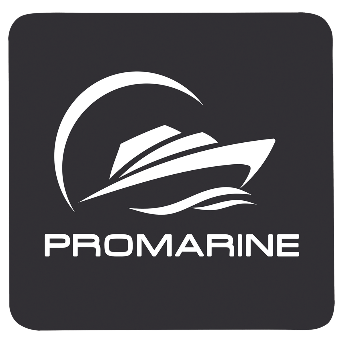 Black/White 3 3/4" x 3 3/4" Square Silicone Coaster