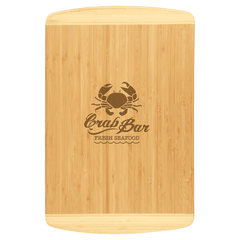 18" x 12" Bamboo 2-Tone Cutting Board