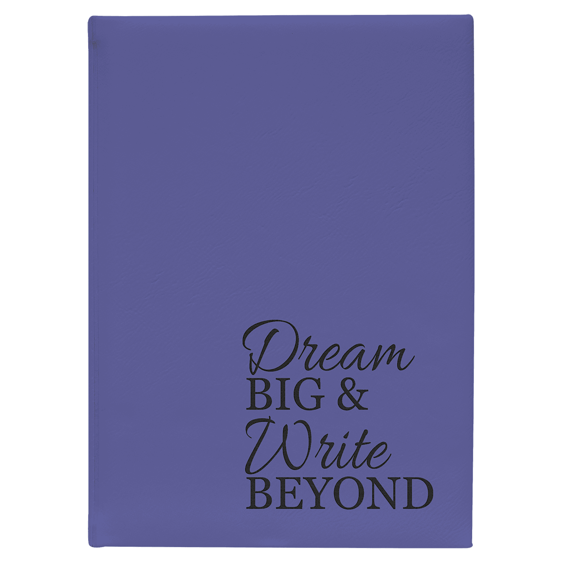 Purple 7" x 9 3/4" Laserable Leatherette Journal with Lined Notepad