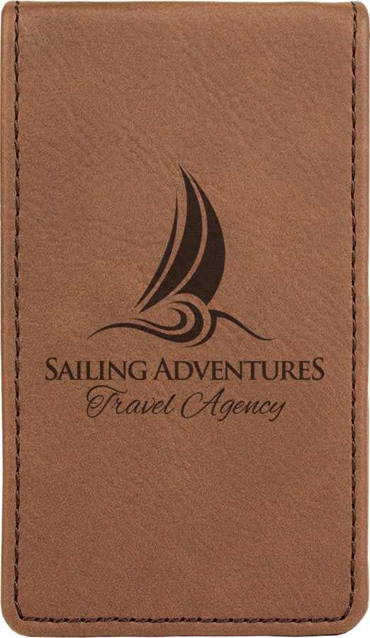 Dark Brown 7-Piece Laserable Leatherette Manicure Gift Set