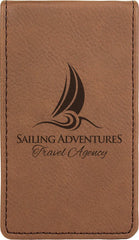 Dark Brown 7-Piece Laserable Leatherette Manicure Gift Set