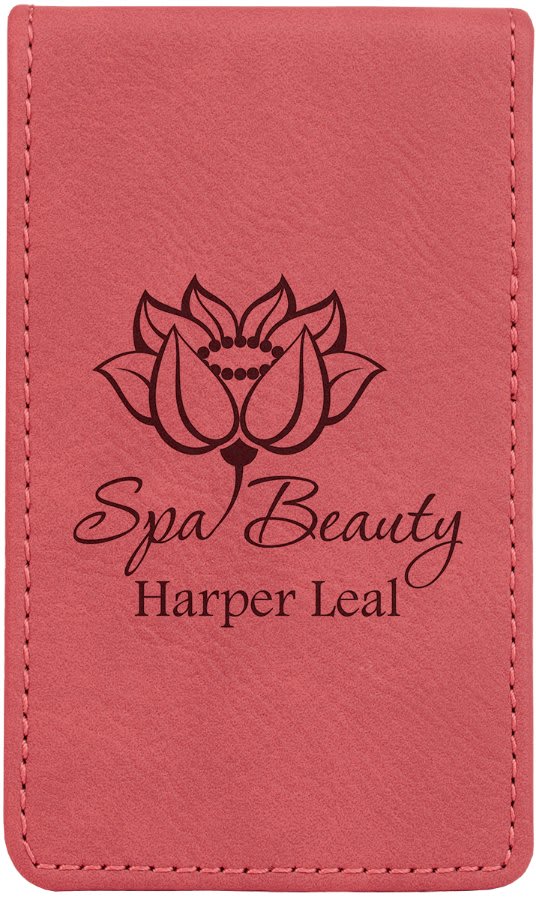 Pink 7-Piece Laserable Leatherette Manicure Gift Set