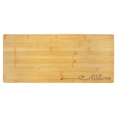 23 3/4" x 10" Bamboo Charcuterie Board/Cutting Boardd