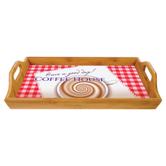 16 1/2" x 9 3/4" Bamboo Serving Tray  (Insert/Plate not included)