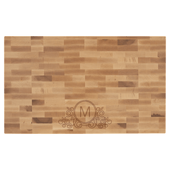 22" x 13" x 1 1/2" Maple Butcherblock Cutting Board