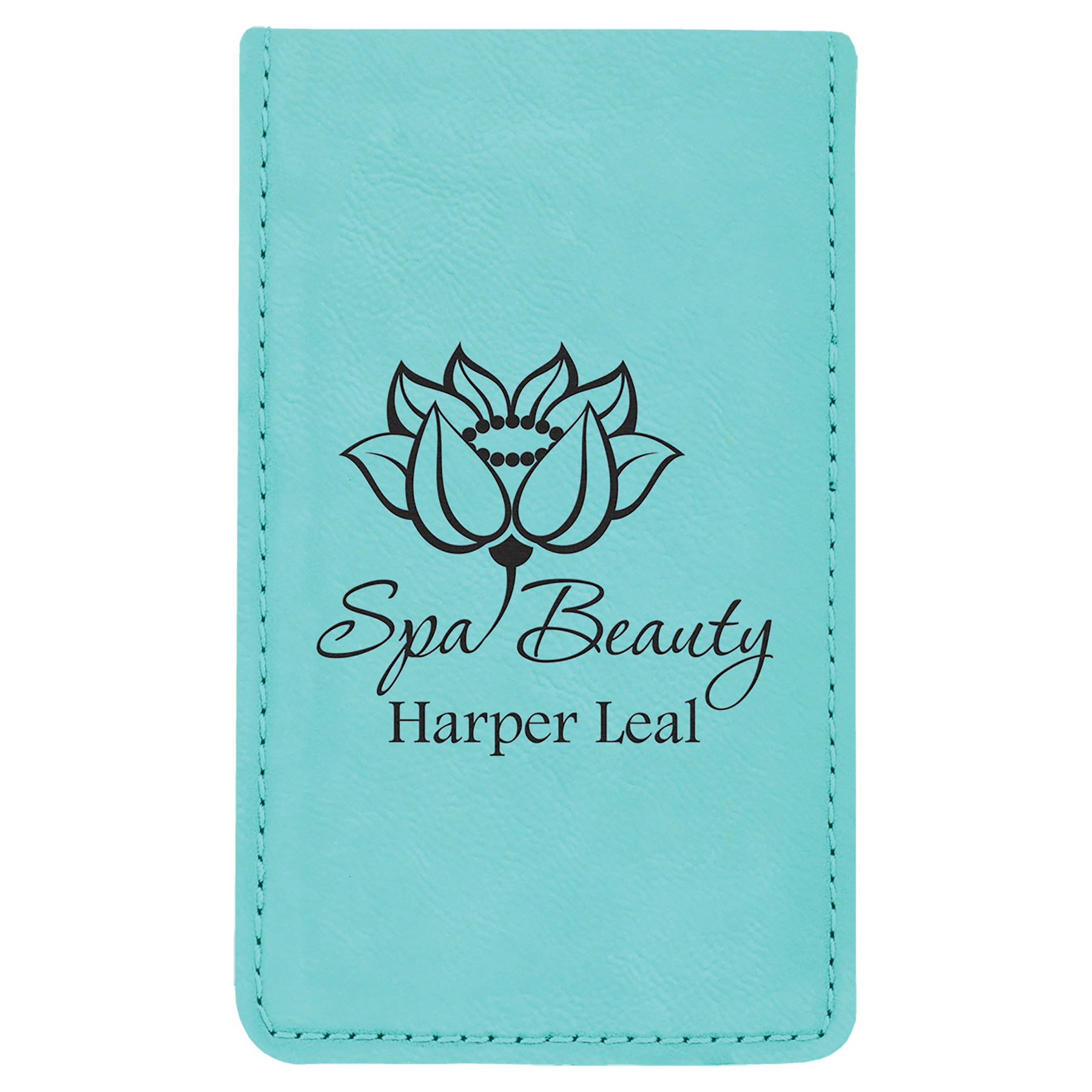 Teal 7-Piece Laserable Leatherette Manicure Gift Set