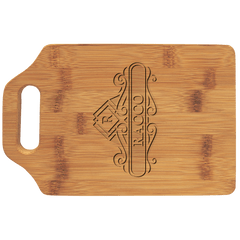 9" x 6" Bamboo Cutting Board with Handle