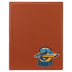 Basketball 7" x 9" Laserable Leatherette Small Portfolio with Notepad