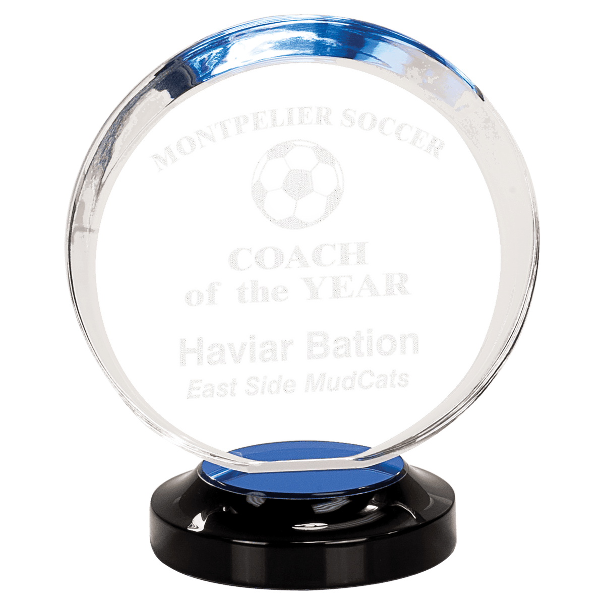 Blue 7" Halo Acrylic