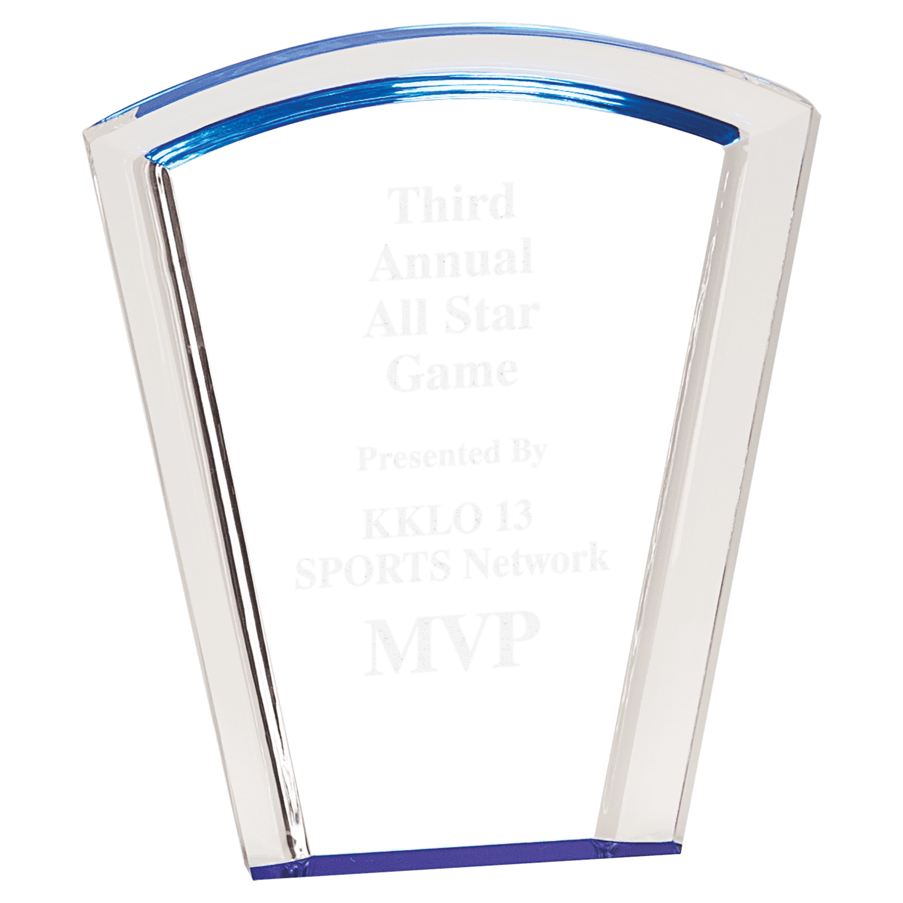 Blue 7" Fan Halo Acrylic