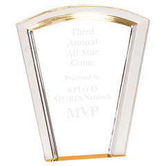 Gold 7" Fan Halo Acrylic