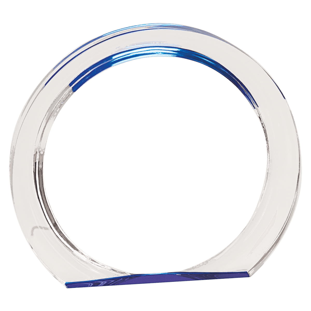 Blue 5 3/8" Round Halo Acrylic