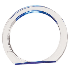 Blue 5 3/8" Round Halo Acrylic